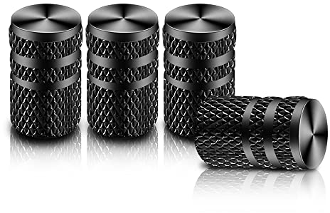 OneNine 4er-Set Fahrrad Ventilkappen Auto, Auto ventilkappen, für Auto, Motorrad, Fahrrad, Roller, Ventilkappen Fahrrad, Autoventil Kappe, Aluminium Tyre Valve Dust Caps