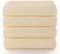 Top Towel - Plus - Serviettes de Bain - 4 Serviettes de Visage ou Bidet - 30 x 50 cm - 100% Coton - Naturel