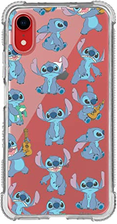 Official Lilo & Stitch iPhone XR Case Reinforced Transparent Pattern to Protect Your Mobile. Choose the Case Type You Like Best with Official Disney License