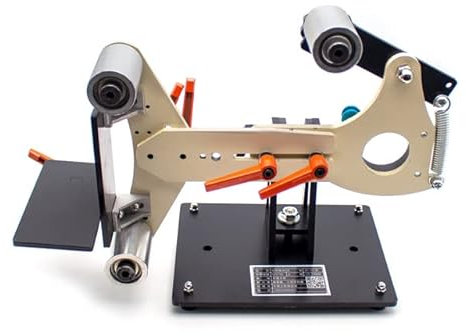 LeTkingok Heavy Duty Belt Sander Frame, 730x50MM Belt Sanding Machine Adapter Angle Grinder Retrofit Desktop Knife Sharpener (A Only Frame)