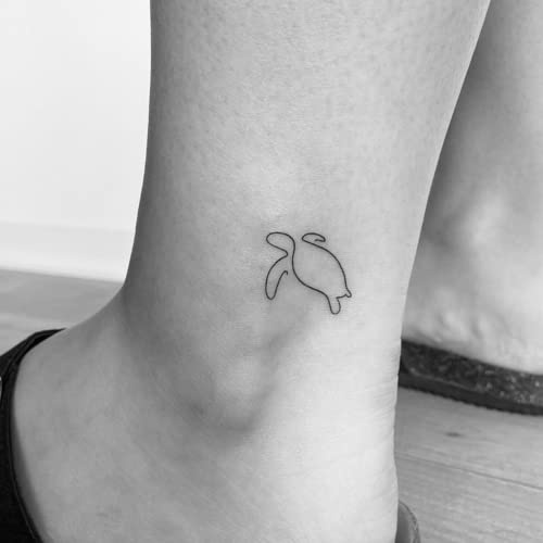 Inkster Tattoo Schildkröte Tattoo | NEU: Verbesserte Qualität | Hautfreundlich & EU Kosmetikzertifiziert | hochwertige Temporäre Tattoos aus pflanzlichen Inhaltsstoffen | wasserfest