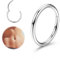 FIOROYAL 14G Bauchnabelpiercing Hoop für Frauen Männer Bauchnabel Ring Piercing 316L Edelstahl Nabel Ring Shiny CZ Opal Scharnier Nahtlose Bauch Knopf Hoop Piercing Schmuck 8mm/10mm/12mm(AS-12)
