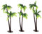 Milisten Palma 3 pezzi in miniatura palme in plastica modello albero di cocco paesaggio modello alberi per modellino ferroviario foresta pluviale architettura diorama fai da te casa delle bambole fata