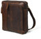Leder Kleine Umhängetasche Für Männer, Leder Herren Geldbörse Tasche Vintage Umhängetasche, Mann Geldbörse Crossbody Taschen für Arbeit, Bourbon-Braun, Medium