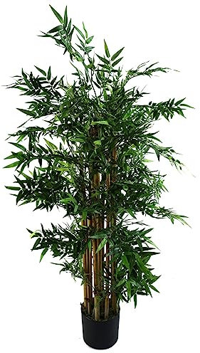 Leaf Design UK Plantes artificielles en Soie Bambou Oriental 120 cm