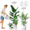 YUYMIKA 72LED Vollspektrum Pflanzenlampe-Rundschreiben, 3Meter Stromkabel AutoTimer, 1.5Meter Teleskopschiene, Pflanzenleuchte für große Pflanzen, Bonsai, Palmen und Blumen(2PCS)