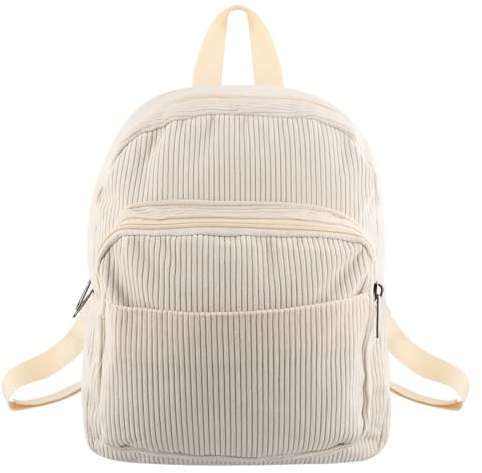 NATUCE Cord Rucksack Geldbörse, Cord Schulrucksack, Rucksack Damen Klein, Kleiner Mini Daypack Rucksack, Mini Rucksack, Mini Rucksack Niedliche, Causal Rucksack für Damen Mädchen Teenager Unisex