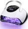 220 W LED UV Lamp, LED UV Lamp Nails, Nail Lamp with 4 Timers, LCD Display, Sensor, Removable Base, UV Lamp for Gel Nails, Nail Dryer, LED Nail Lamp, UV Lamp for Shellac Nails, White
