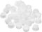 QUARKZMAN Bouchon de Trou en Plastique 15mm, 36Pcs Type Encastré, Cache Trou Bouchon de Verrouillage à Pression Ronde pour Meubles, Embouts d'Insertion de Panneaux, Blanc