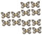 NUOBESTY 12 Pcs Handbag Lock Purse Lock Cross-Body Bag Lock Purses Keychain Ring Bracelet Locks Clutches Closures Lock Clutch Clasp Turn Lock Girl Accessories Buckle Key Chain Wallet Metal
