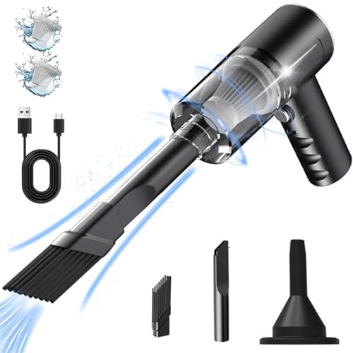 Handheld Car Vacuum Cleaner Cordless with Brushless Motor, 20000PA High Power Vacuum Cleaner & Air Duster, 3 in 1 Portable Vacuum Cleaner, Mini Hand Held Vacuum Cleaner for Car, Home, Office, Pet