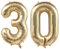 40 Zoll Gold Luftballon Zahlen 30 Champagner Gold Ballon 30. Geburtstag Deko Hell gold Folienballon Zahl 30 Riesenzahl Ballon 30 Party Hochzeit Kindergeburtstag Geburtstag Nummer 30