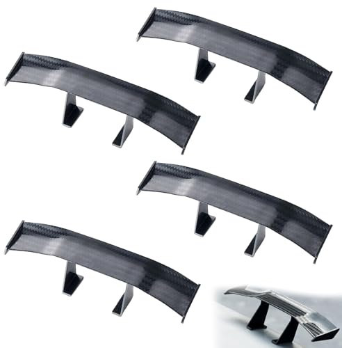 4 Stück Mini Spoiler Auto zum Kleben,Mini Heckspoiler,Spoiler Auto,Universal Auto Mini Spoiler Wing,Universal Auto Heckflügel-Dekoration,Fahrzeugstabilität Auto Tuning Spoiler