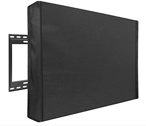 Outdoor TV Cover 30 32 inch Dustproof Waterproof Enclosure for Television Black Case for Outdoor Screen Protection