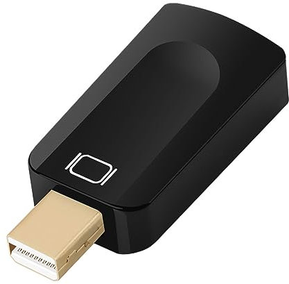 jojofuny Mini Displayport Zu Adapter Kompakter Mit Unterstützung Und Korrosionsbeständigem Material Für Pc Laptop Und Monitor Schwarz Transparenter Verpackung