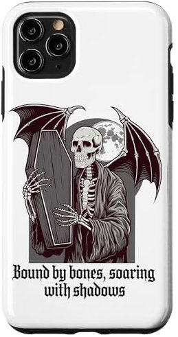 iPhone 11 Pro Max Satanic Skeleton Coffin Goth Skull Case