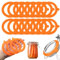TXXATX 15 Stück Joint Bocaux Le Parfait 69x95mm Caoutchouc Bocaux Silicone Joint Bocaux Réutilisable Joint Caoutchouc Bocaux Remplaçable pour Bocaux de Conservation Bocaux en Verre Bocaux - Orange