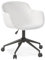 Bürostuhl mit weißer Bouclé-Polsterung | Ergonomischer Drehstuhl mit Rollen | Schreibtischstuhl mit Armlehnen höhenverstellbar | Moderner Home-Office Stuhl | 360 Grad drehbar, bis 120 kg belastbar
