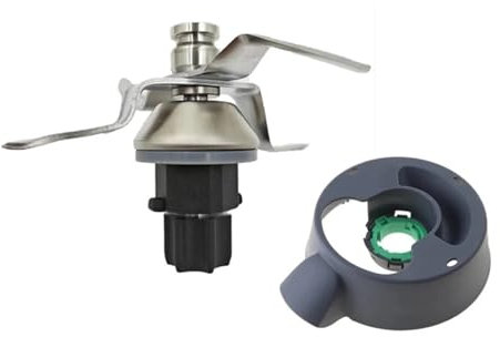 CINDTRGA Cuchilla de Repuesto Compatible con Vorwerk Compatible con Thermomix TM31 Procesador de Alimentos Base de Olla Principal Piezas de Cabezal de Cuchillo de Acero Inoxidable Placa Fija