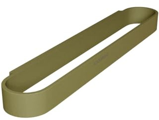 COSMIC ALIFE Porta Asciugamani a Barra per Bagno o Cucina di Design Circolare e Minimalista. Gancio per Asciugamani da Parete o per la Guida Alife con Viti Incluse. Colore Verde Pallido