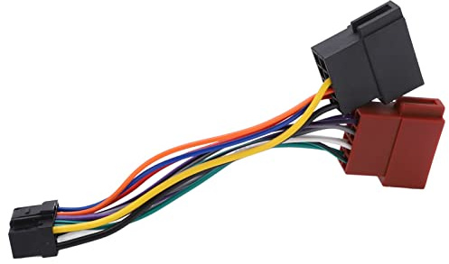 DriKou ISO Wiring Harness Connector, ISO Wiring Harness Connector Adaptor Plug 16 Pin Car Stereo Radio Loom Replacement for Alpine