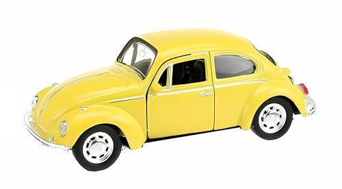 Toi-Toys Volkswagen Beetle Käfer VW Modellauto 4-Varianten Modell Auto Spielzeugauto 137 (Gelb)