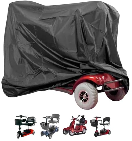 Mixnexorad Scooter Cover Wasserdicht Outdoor | Schutz Für Mobilitätsfahrzeuge Und Rollstühle | Wetterfeste E-Roller-Abdeckung für Reisen, Outdoor, Abenteuer, Touren und Radfahren