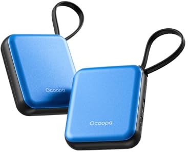 OCOOPA Handwärmer Elektrisch 2er Set, 3 Stufen Wärme, 7H*2 Lange sichere Wärme Taschenwärmer Wiederverwendbar, Passend für Handschuhe, Elektrische Handwärmer USB, Geschenke für Frauen, Pendeln