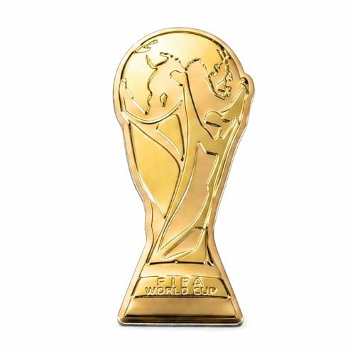 FIFA World Cup 2026 Official Gift, Offizieller FIFA WM 2026 Anstecker Pin – WM Souvenir & Fanartikel mit Pokal-Motiv – Aluminiumlegierung – Ideal zur Fußball WM 2026
