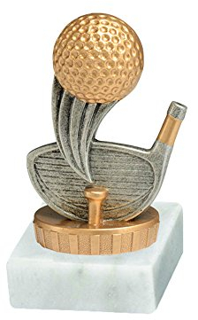 RaRu Golf/Minigolf-Pokal mit Wunschgravur und Resin-Klebefigur
