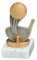 RaRu Golf/Minigolf-Pokal mit Wunschgravur und Resin-Klebefigur
