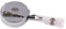 EUROPEL Enrouleur de Badge avec Clip à Sangle, Cordon de 80 cm, avec Bouton-poussoir, Métal Robuste (Pack de 10) | Pour Badges Nominatifs, Porte-passe, Écoles, Bureaux, Conférences | 121283