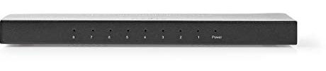 Nedis HDMI Splitter - 8-Port - HDMI Eingang - 8x HDMI Ausgang - 18 Gbps - Metall - Anthrazit