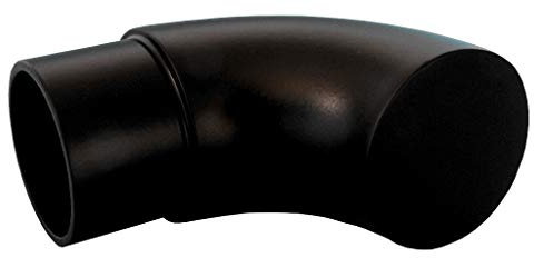 Endstück Bogen für Rohr 42,4 x 2 mm schwarz pulverbeschichtet Rohrabschluß Geländer Handlauf Edelstahl
