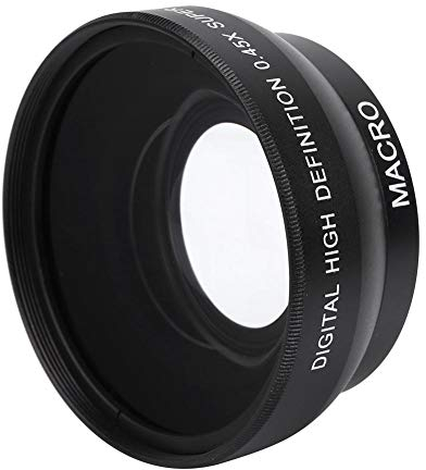 Kamera Objektiv - 0,45-faches Weitwinkel-Kamera Objektiv für 49mm Mount Kamera - wasserdichte/Kratzfeste/ölfeste Kamera Len