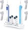 Ph Pro Heat Zahnbürstenhalter Elektrische Zahnbürste - Elektrische Zahnbürste Halterung - Zahnbürste Halter Weiß kompatible mit Oral B mit 4 Zahnbürsten Schutzkappe.