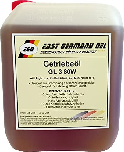 Getriebeöl GL 3 SAE 80W Kanister 5 Liter
