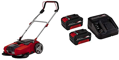 Einhell Spazzatrice a Batteria Te-Sw 18/610 Li-Solo Power X-Change + 2X 3,0 Ah Power X-Change Starter Kit