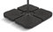 BillyOh Square Parasol Base, Set of 4 Weights for Banana and Cantilever Umbrella, 50cm Plates, Easy Fill with Sand or Water, 80kg Weight for Secure Stability, Durable Plastic, Garden Parasol Stand