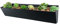 Indooroutdoor Wall Mounted Angled Planter - British Steel Metal Flower Plant Pot for Outdoor Hanging Herbs Gardening - Succulent Plants, Air Plant, Mini Cactus, Faux Plants, Black