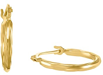 Amor Creolen Damen Ohrschmuck, 1,6 cm, Gold, Kommt in Schmuck Geschenk Box, 2013683