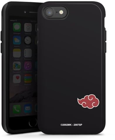 DeinDesign Panzer Handyhülle kompatibel mit Apple iPhone 7 robuste Outdoor Hülle Schutzhülle glänzend Akatsuki Naruto Shippuden Offizielles Lizenzprodukt
