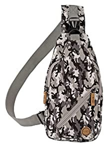 Sling Bag Camo Canvas Farbe Anthrazit