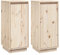 vidaXL 2X Sideboard mit Türen Kommode Anrichte Schrank Beistellschrank Mehrzweckschrank Standschrank Holzschrank 31,5x34x75cm Massivholz Kiefer