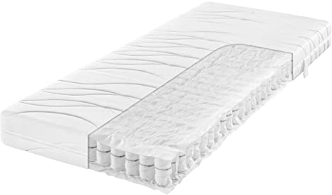 Frankenstolz 7-Zonen-Tonnentaschenfederkern-Matratze Rubin T Härtegrad 2 120x200 cm