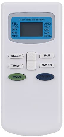 GYKQ-03 GYKQ-25e-R 1090110003-R Telecomando Condizionatore Compatibile con Kelon Shunde Delonghi FanWorld TCL Soleus-Air Orbegozo Conia TAC-07CSC1K TAC09CS/K KFTHP-12 KFTHP-18 FW3-3000 ACTR-70