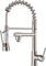 FORIOUS Kitchen Tap, Kitchen Mixer Taps with Two Spouts, Commercial Spring Swivels 360 Single Handle, Stainless Steel