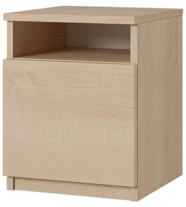 SoDREAMER Classic Nachttisch Sonoma | Nachtschrank Beistelltisch | Nachtkommode für jedes Schlafzimmer, Wohnzimmer, Jugendzimmer | Kleine Kommode | B30 x H40 x T30cm Eiche Sonoma