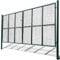 Homgoday Gartentor Zauntor Gitterzaun Doppelflügeltor Doppeltor Gartentür Zauntor Hoftor Zauntür Gartenpforte Einfahrtstor Metalltor Einzeltor Tor 415 x 250 cm