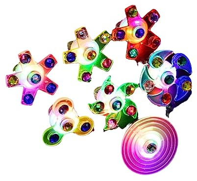 Toys Star Wand Magic Wand LED Kreative Attraktive Kleine Spielzeuge Geeignet für Neujahrstag, Valentinstag, Ostern, Erntedankfest, Halloween, Weihnachten Kreiselring (1 Stück)
